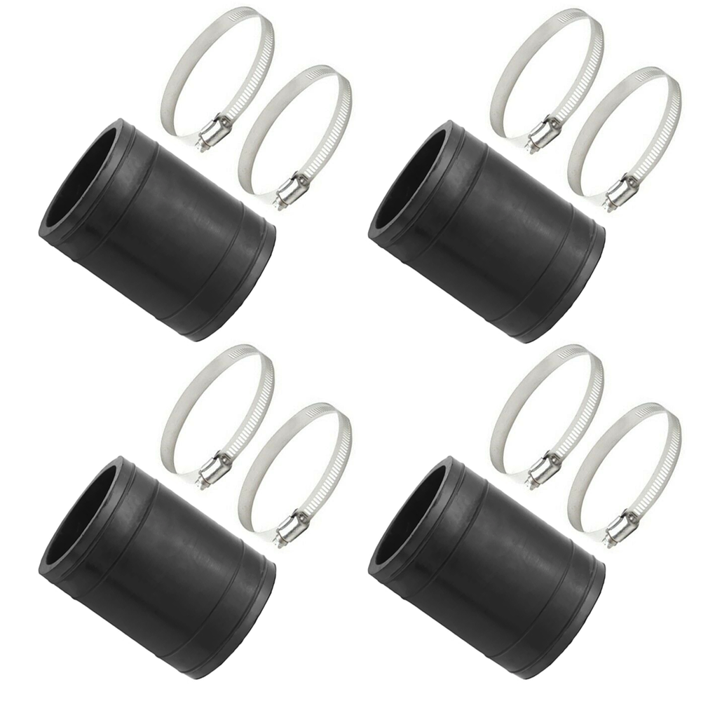 Solar Pool Heater Connector Pack with Heavy-Duty Rubber Hoses & Clamps