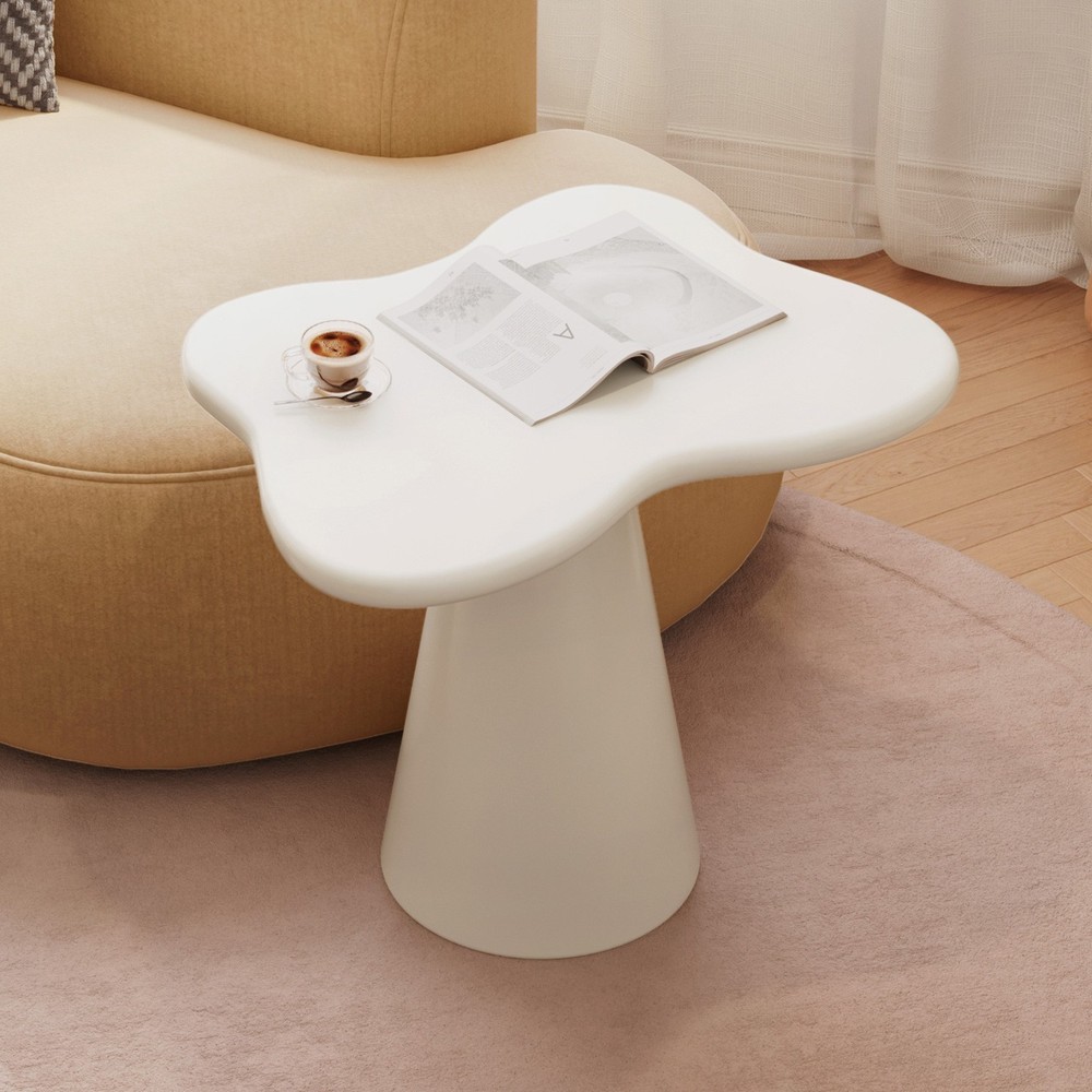 Small Side Table Butterfly Shaped Accent End Table Modern Unique Sofa Side Table