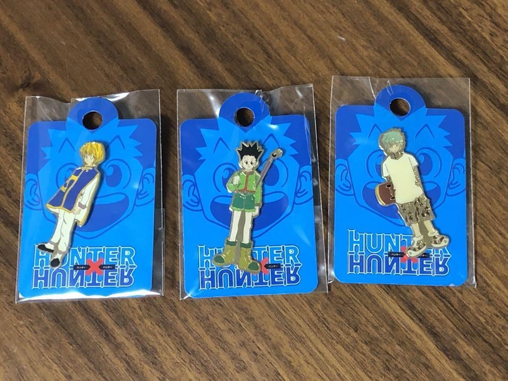 Hunter x Hunter Pin Badge Set Gon Kurapika Killua 3 Types New Collectible