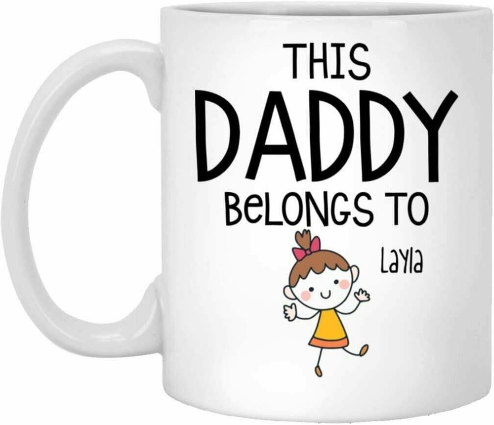Personalized Fathers Day Mug For Daddy Father Dad Cup From Daughter Funny Mugs