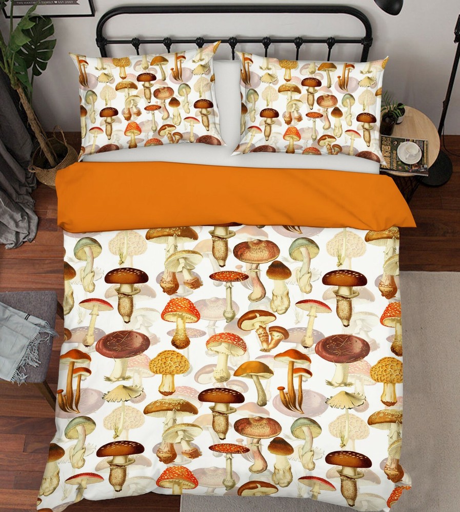 3D Red Mushroom A244 Bed Pillowcases Quilt Duvet Cover Uta Naumann Zoe