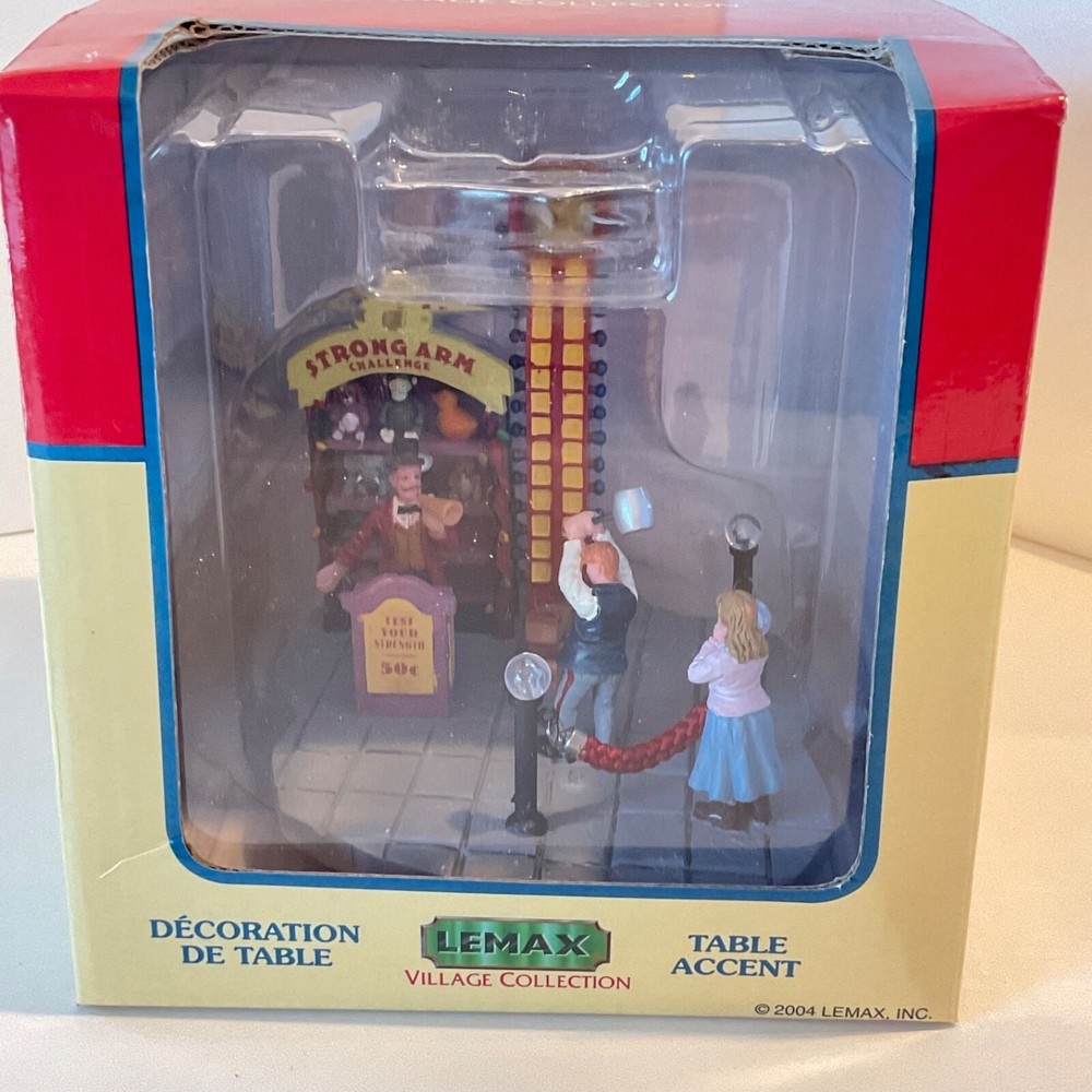 Lemax Strong Arm Challenge Table Accent 2004 Village Collection 43441