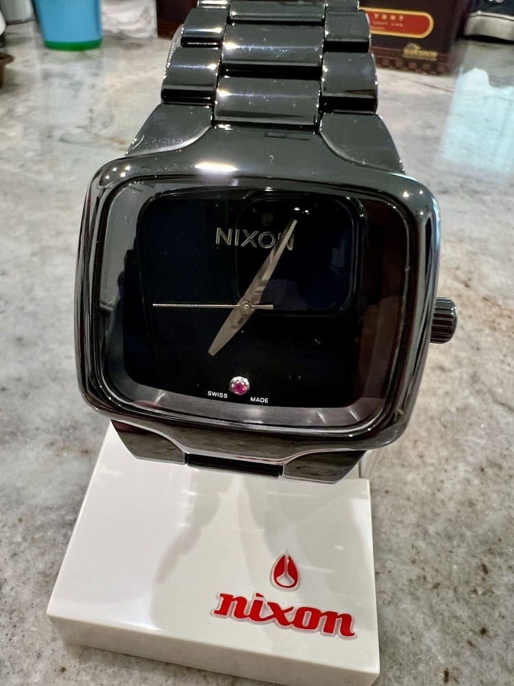 Nixon Black Ceramic Automatic Swiss Made Rare USA Seller