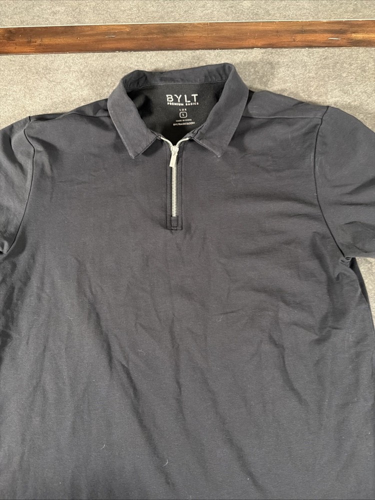 Bylt Premium Basics Lux Zip Polo Size L