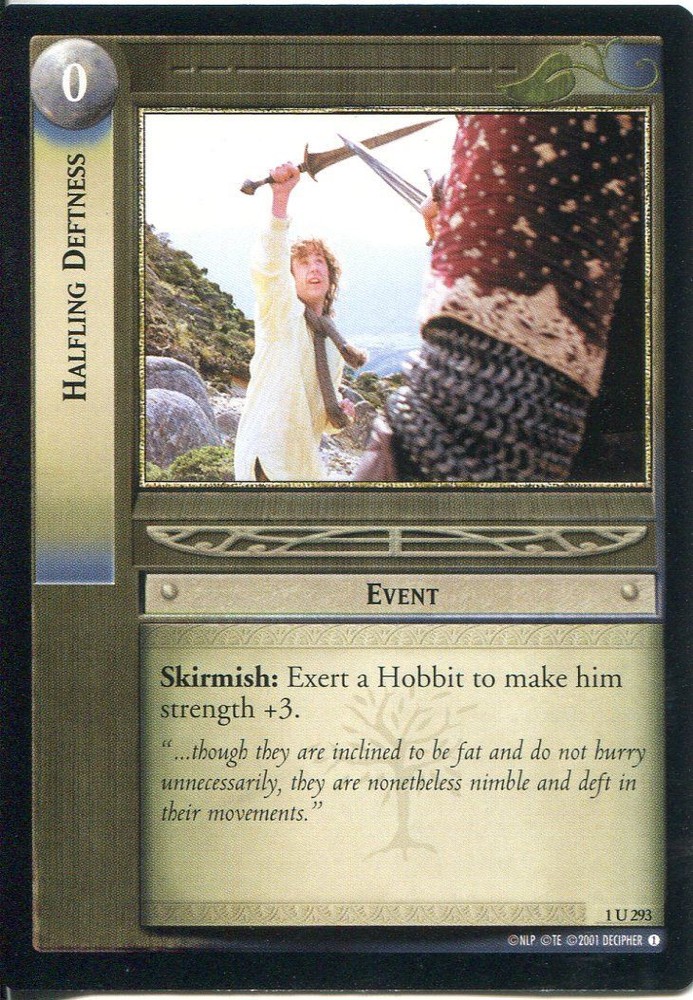 Lord Of The Rings CCG FotR Card 1.U293 Halfling Defenses
