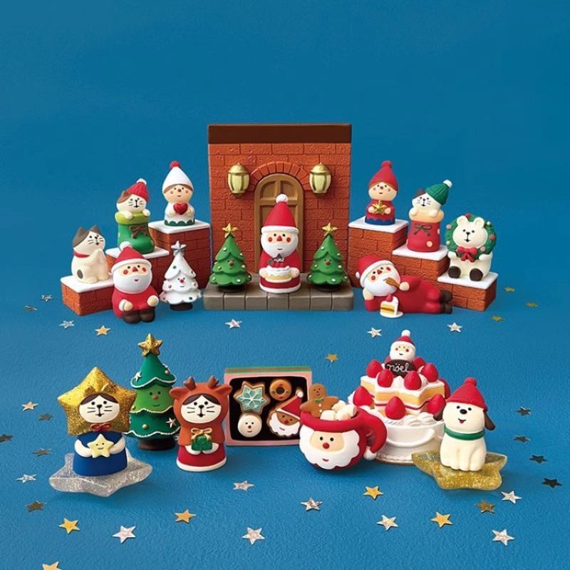 Christmas Resin Ornaments Home Scenes Trendy Toys Figurines Decorations