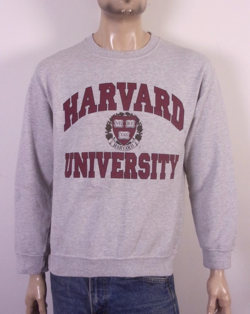 vintage 00s Y2K Harvard University Sweatshirt Crest Shield NCAA SZ M