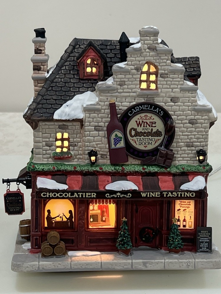 Lemax “Carmella's Wine And Chocolate Tasting Room” 2023 Excellent Condition !