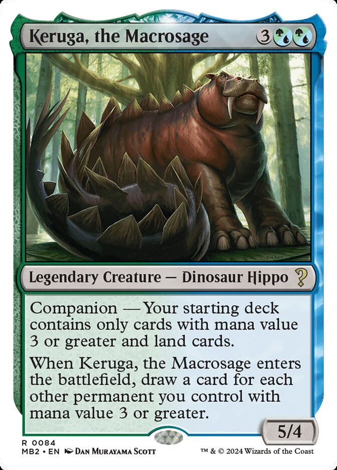 MTG Magic the Gathering Keruga, the Macrosage (84/390) Mystery Booster 2 LP
