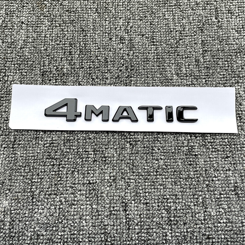 1PCS NEW Gloss Black 4MATIC Emblem 2017+ Rear Trunk Lid Badge AMG For Mercedes