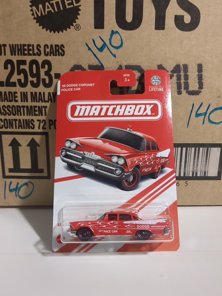 2024 Matchbox Target Red Edition Exclusive ‘59 Dodge Coronet Police Car Collectible Diecast Model