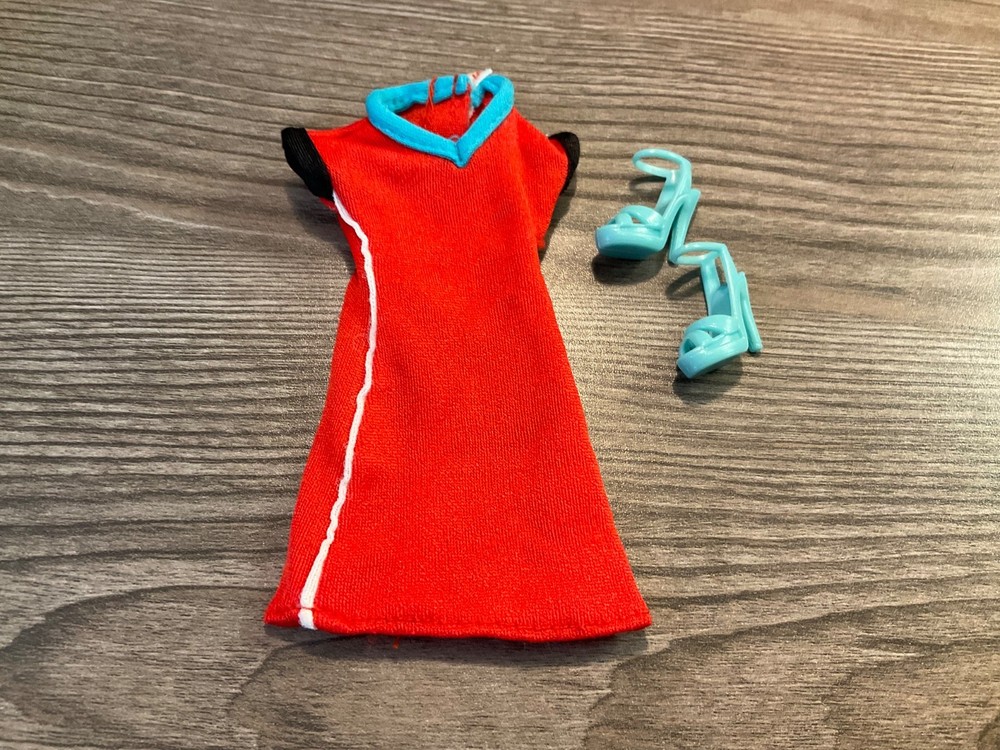 Mattel  Barbie Doll Clothes Multicolor  Dress Shoes Outfit Lot