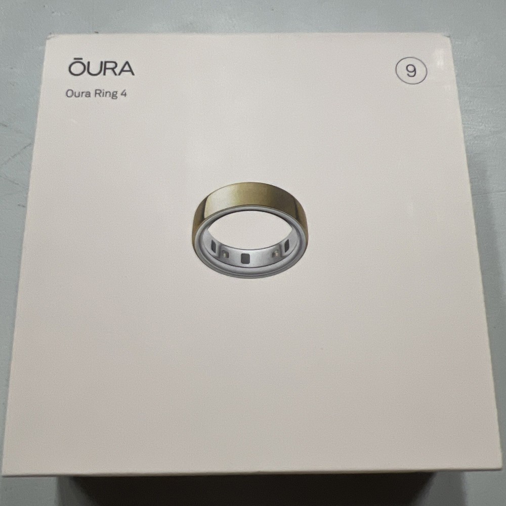 Oura Ring 4 Smart Ring Activity Tracker In Gold US Size 9 (JZ90-54216-09)