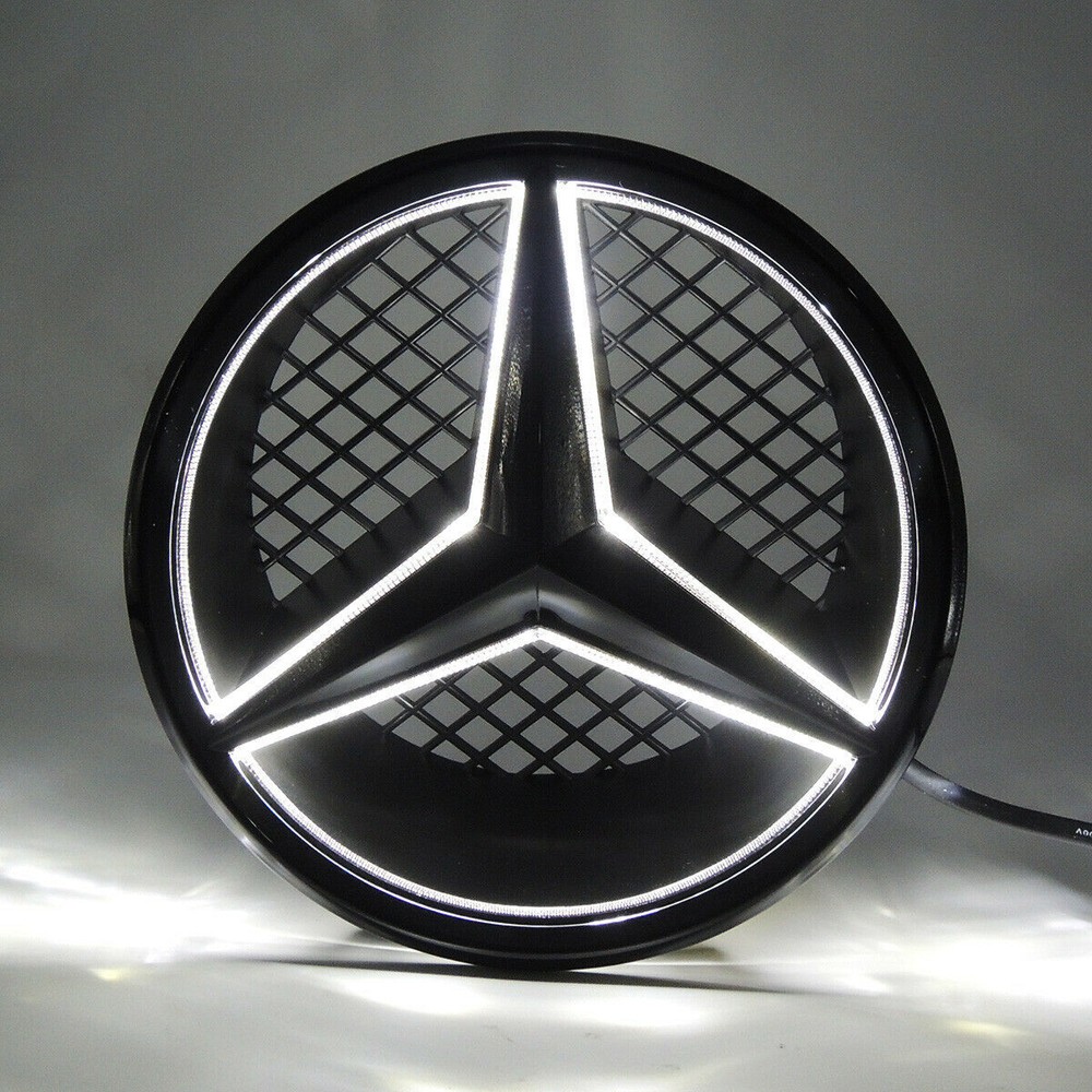 Front Grille LED Emblem Fit For 2008-13 Mercedes-Benz W204 C200 C250 C300 C350