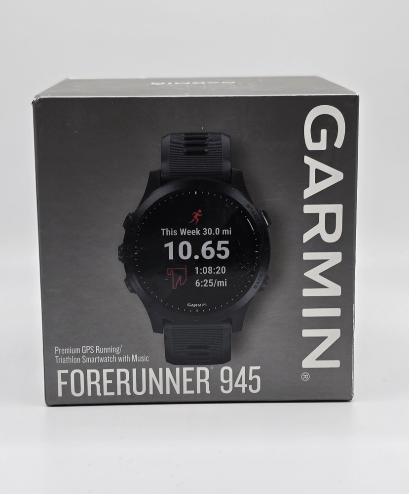 Garmin Forerunner 945 GPS Smartwatch 30mm Fiber-Reinforced Polymer in Black