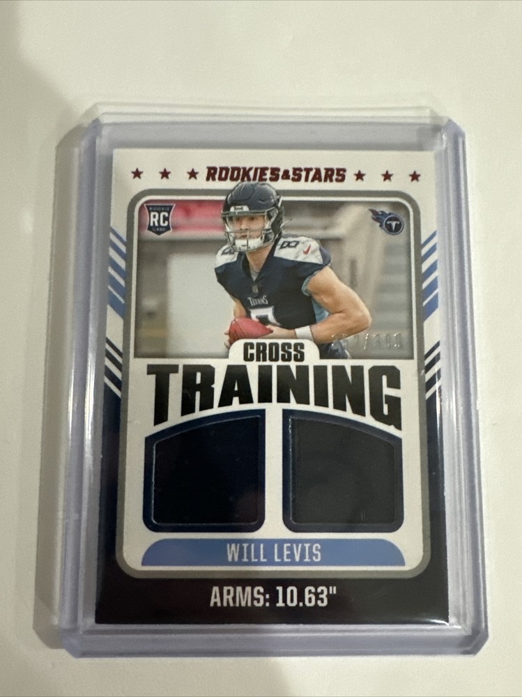 Will Levis 2023 Rookies & Stars RC Cross Training Rookie Patch #D /399