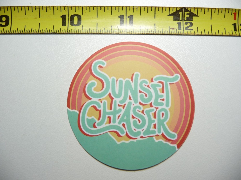 Sunset Chaser Decal Sticker for Positive Attitude Motivation and Kindness