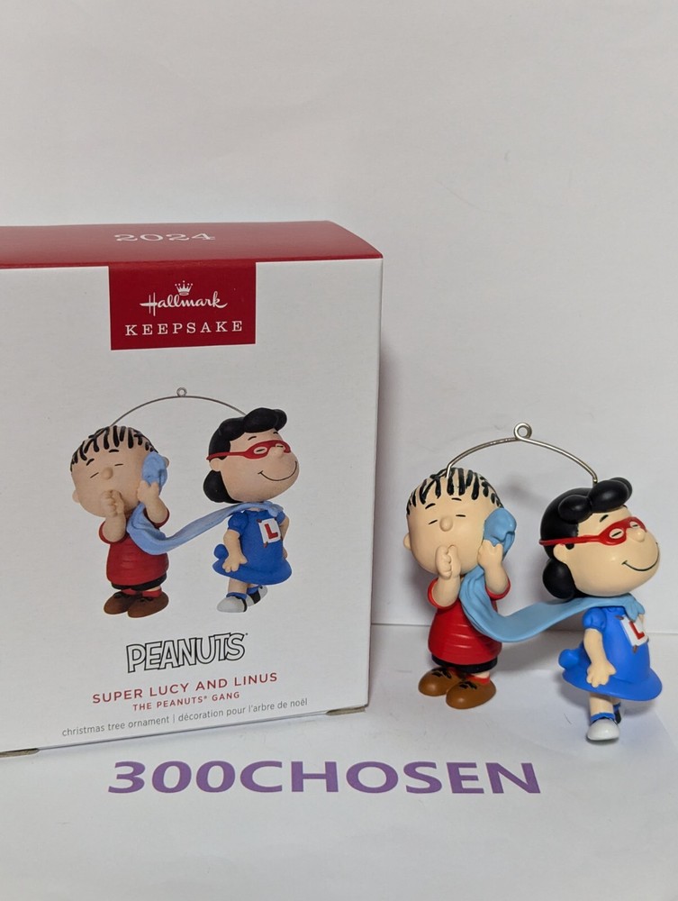 2024 Hallmark Super Lucy and Linus Peanuts Gang Ornament Free US Shipping  