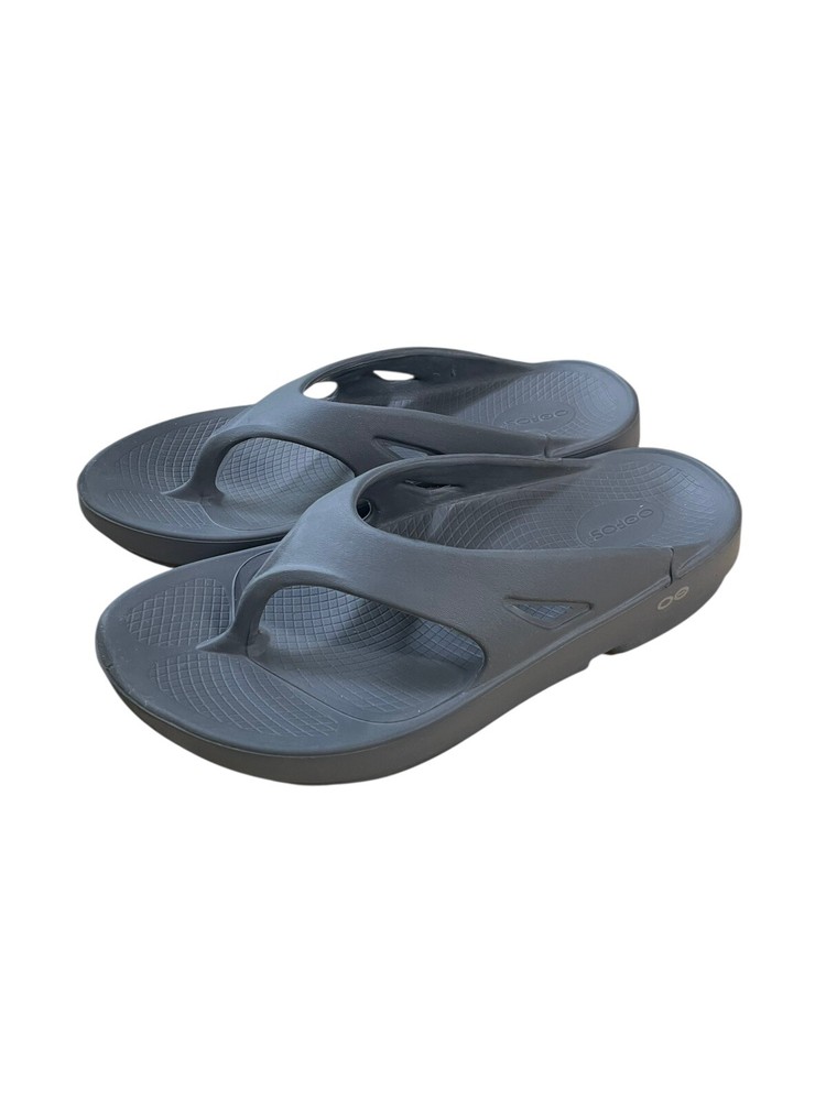 OOFOS Gray Size 10 Oolala Comfort Flip-Flops Thongs Sandals Mens 10 Womens 12