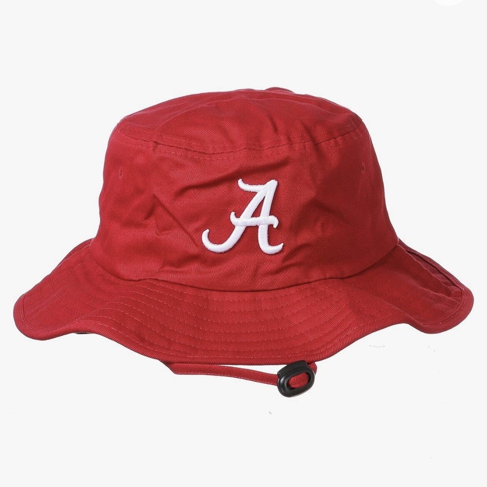 Alabama Crimson Tide Zephyr Bucket Hat Cap Drawstring Red Men’s Size L/XL NEW