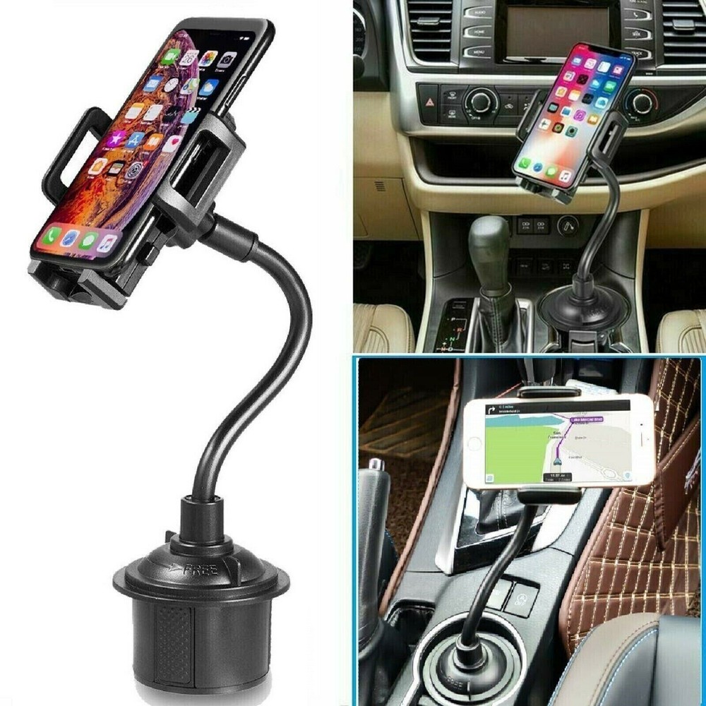 Universal Car Phone Cup Holder Stand Cradle 360° Adjustable Cell Phone Mount
