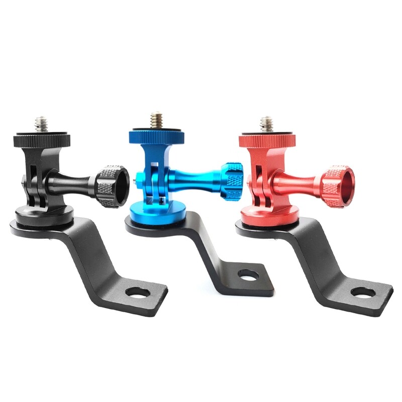 Camera Motorbike Mounting Holder Rearview Mirror Screw Lever Bracket for