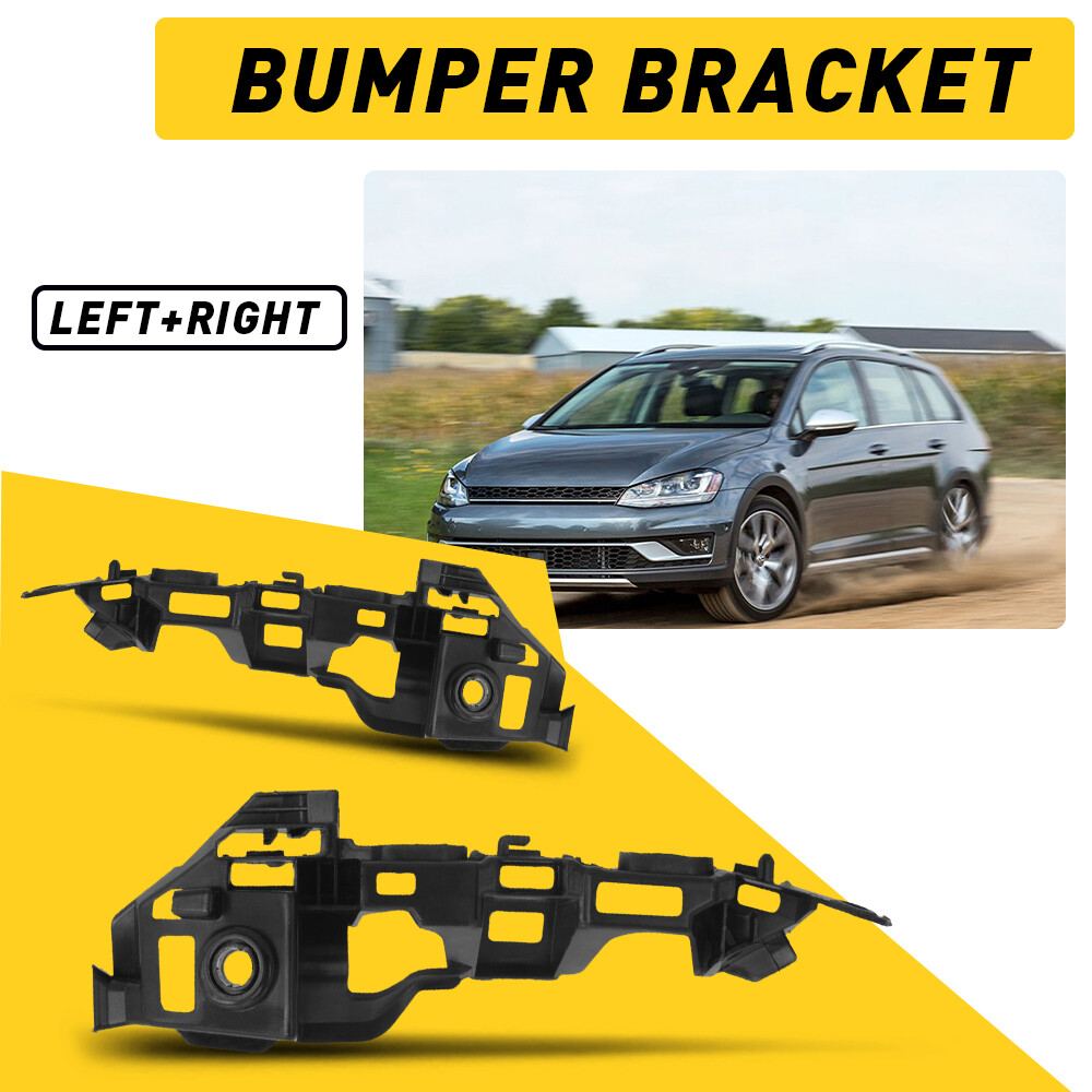 Bumper Bracket For 2015-2016 GTI Volkswagen Golf Front Left & Right Side Pair