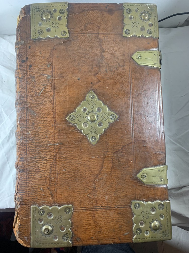 Antique Dutch Bible Statenvertaling, Large Folio, Early 1700s, The Hague