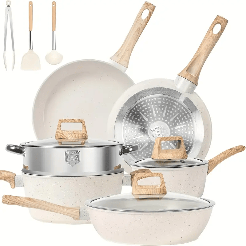 12 Piece Pots & Pantry Set, Nonstick Cookware Set, Induction Oven Nonstick Grani
