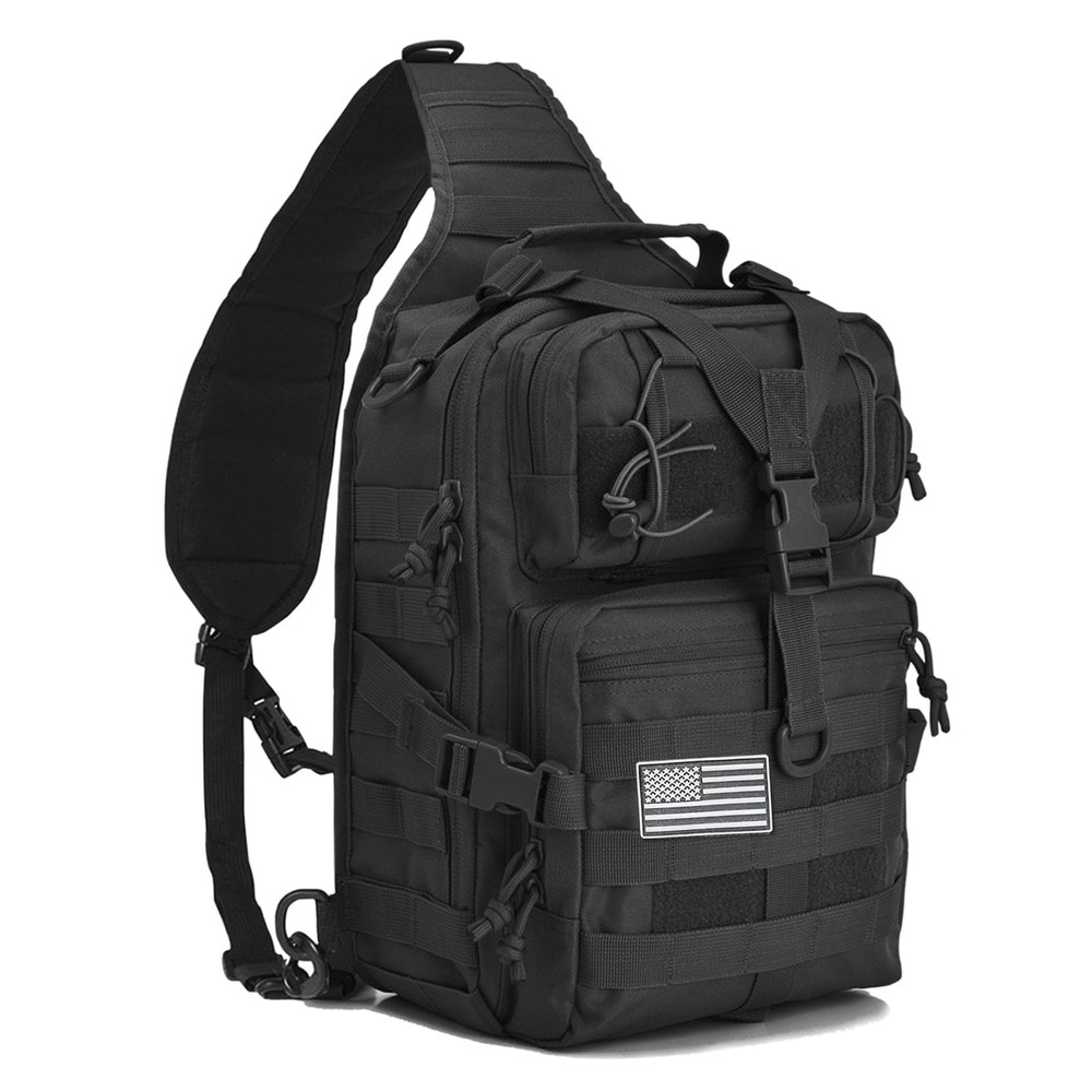 Tactical Sling Bag Pack Military Assault Rucksack Shoulder Bag Backpack Chest...