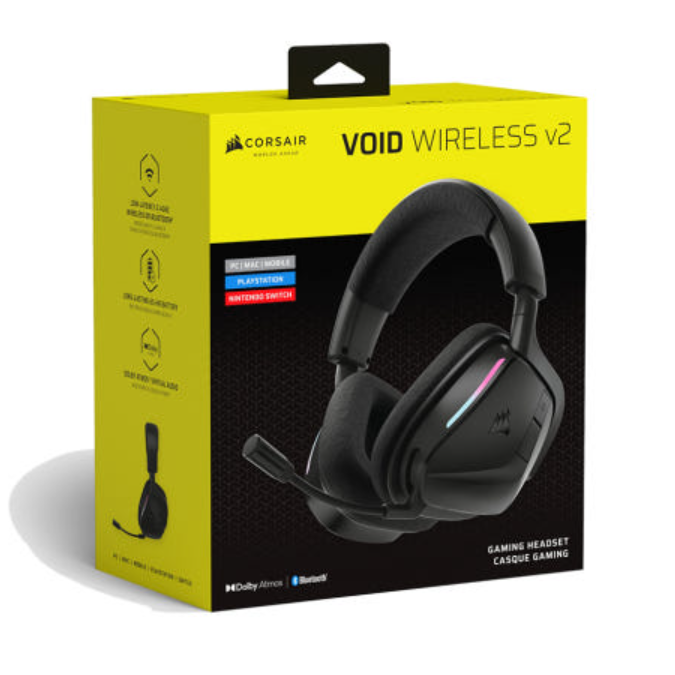 CORSAIR VOID v2 RGB Wireless Gaming Headset Black Genuine New Express