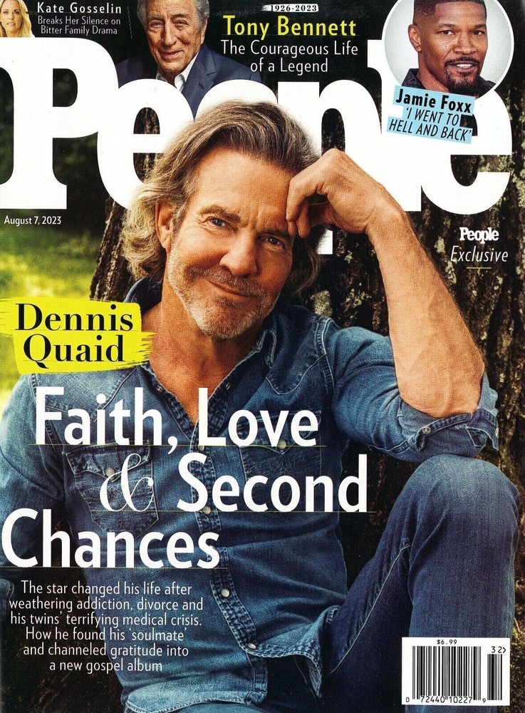 PEOPLE MAGAZINE AUG. 7, 2023 DENNIS QUAID COVER FAITH, LOVE & SECOND CHANCES