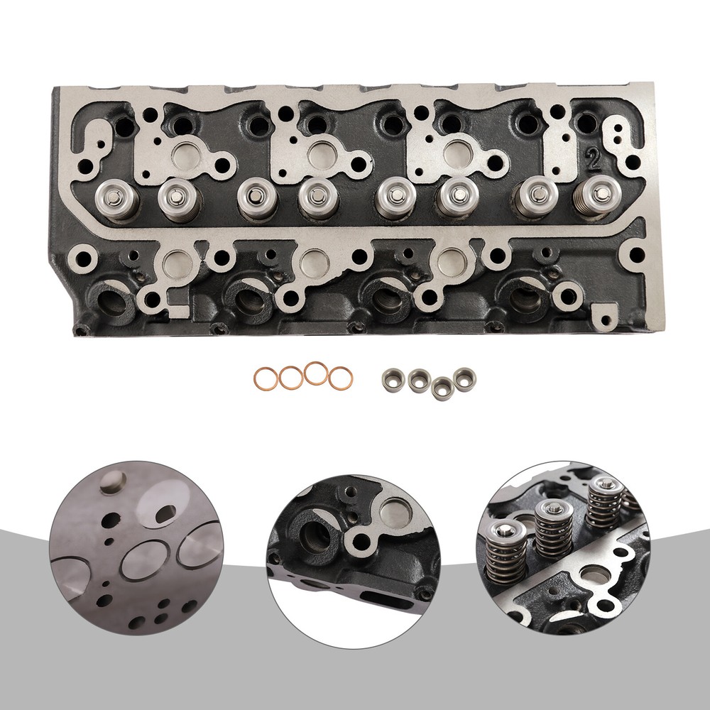 Cylinder Head With Valves Kit For Isuzu Npr 4BD2 1992 1993 1994 1995 1996-1998