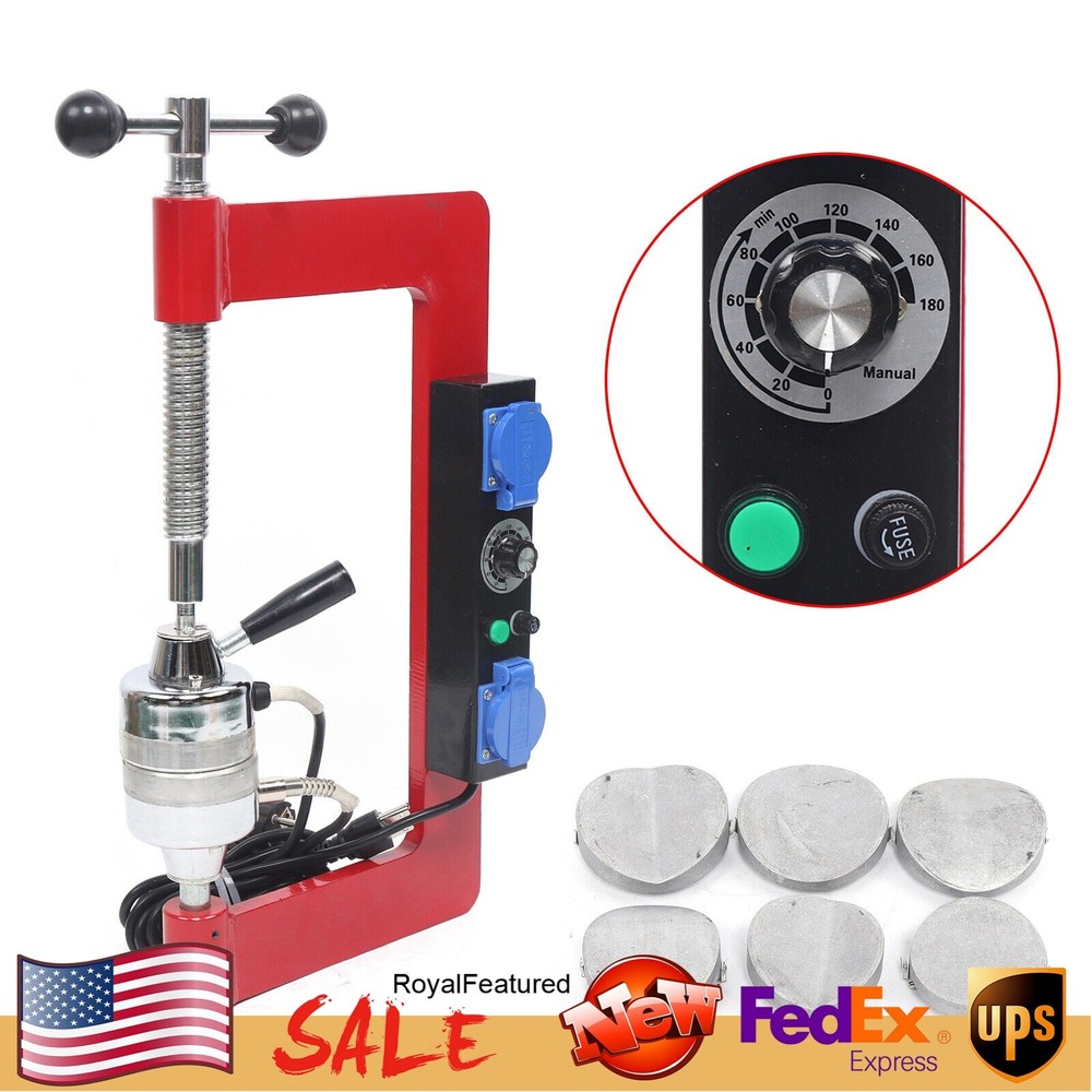 Tire Patch Repair Tool Kit Spot Hot Vulcanizing Machine + 6 Mold Car Vulcanizer