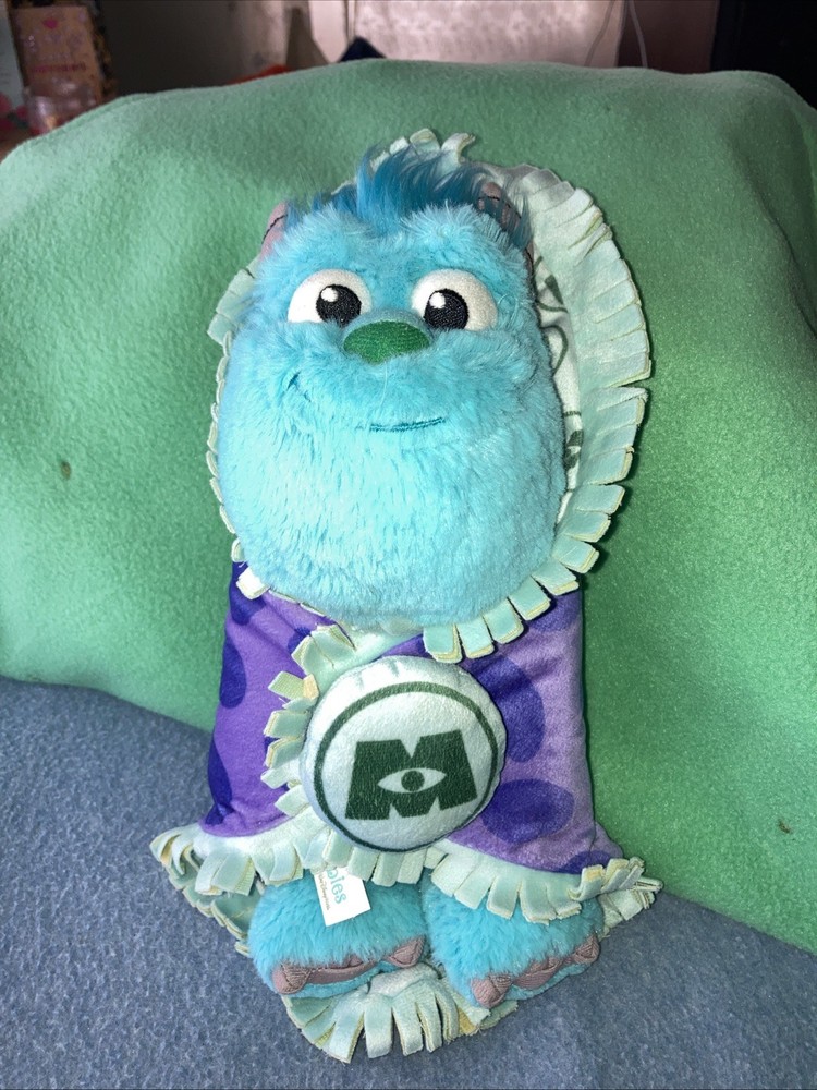 Disney Monsters Inc Sulley Plush Stuffed Toy with Soft Blanket