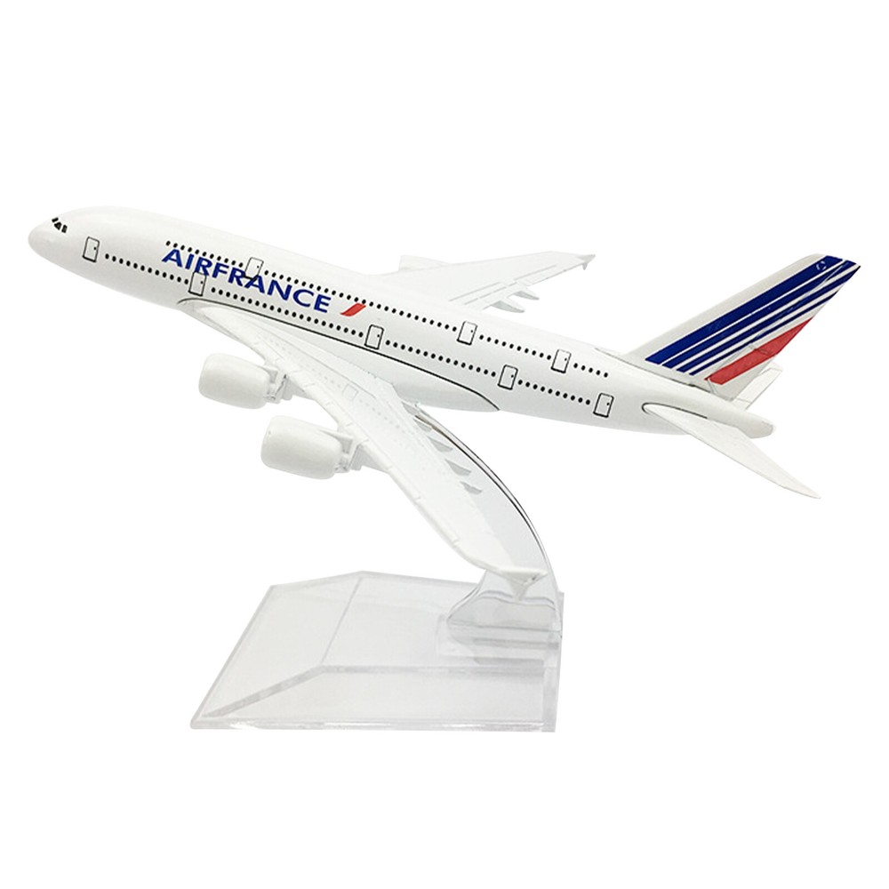 1:400 AIRFRANCE A380 Airplane Airline Plane Model Aircraft With Diaplay Stand