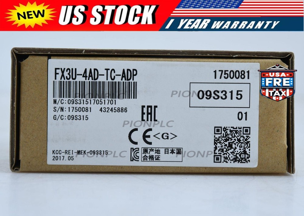 New Mitsubishi FX3U-4AD-TC-ADP PLC Module  US Free TAX FX3U4ADTCADP US Free TAX