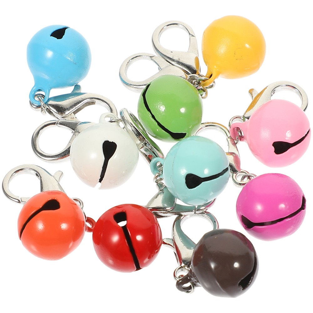 10Pcs Cat Dog Collar Bells Hanging Pet Accessories for Cats and Dogs