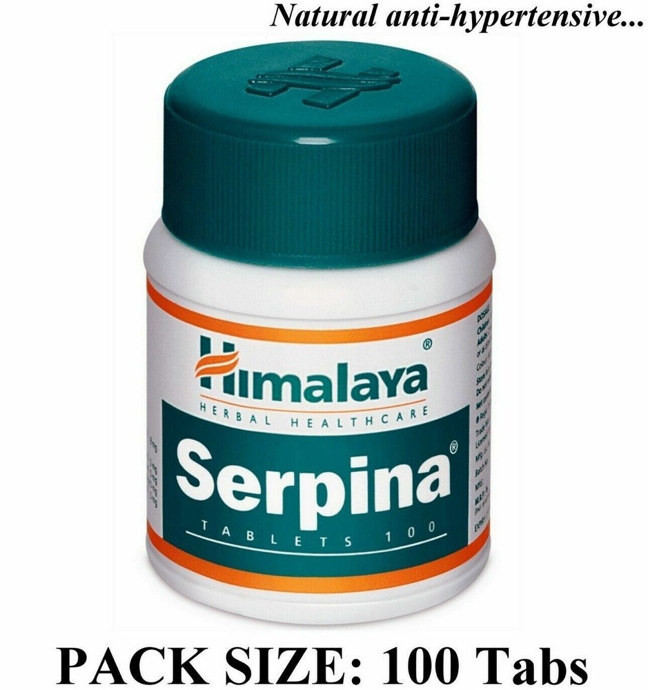 Himalaya SERPINA Herbal Tablets 100 Tabs - Natural Health Support Expiry 2027