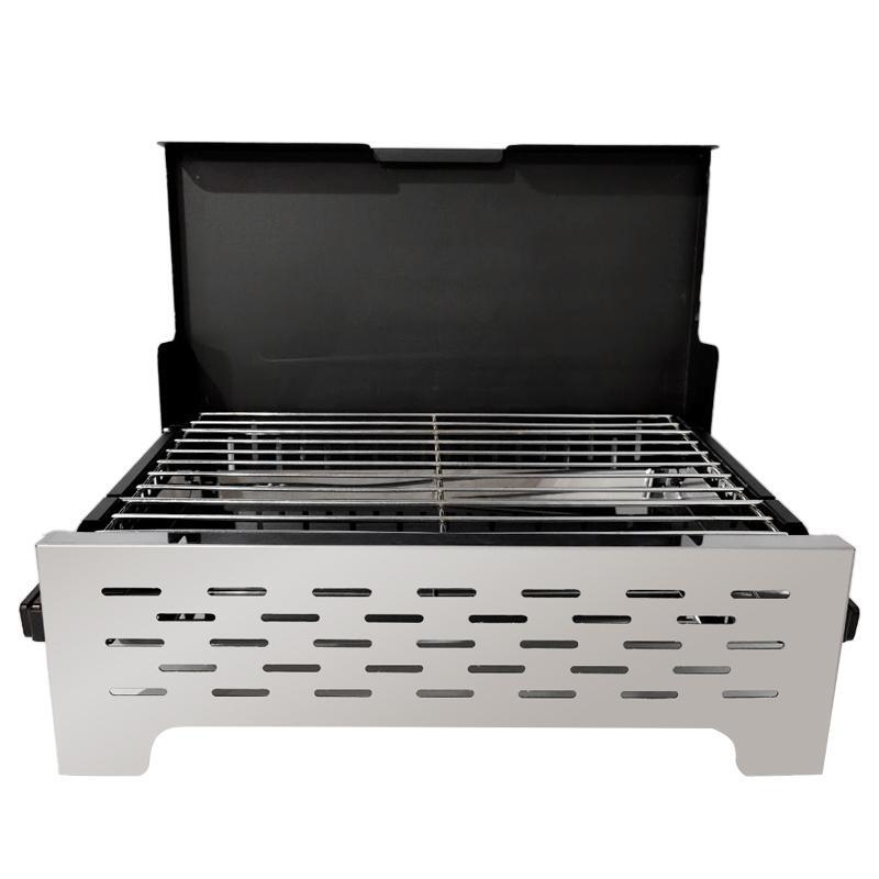 Portable Stainless Steel Charcoal Grill Compact Lightweight For Outdoor BBQ