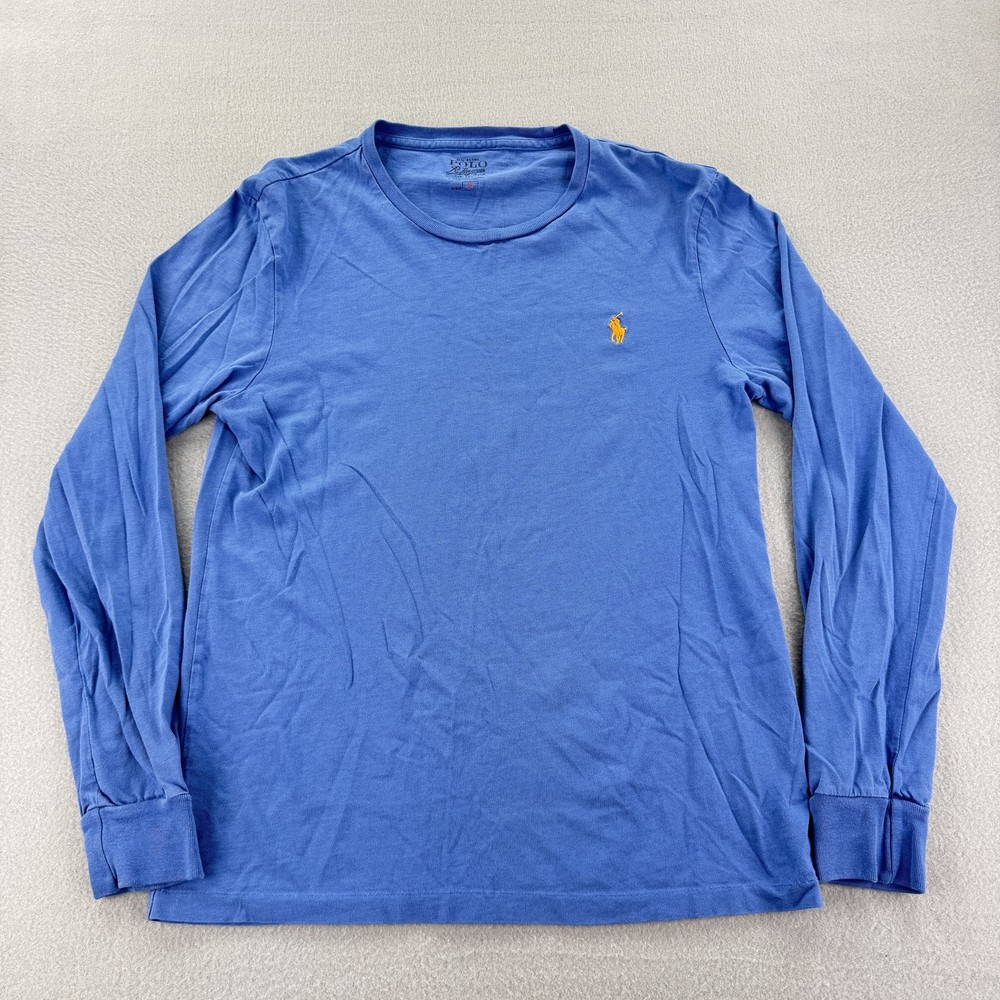 Ralph Lauren Mens Small Long Sleeve Crewneck Polo Pony Tee