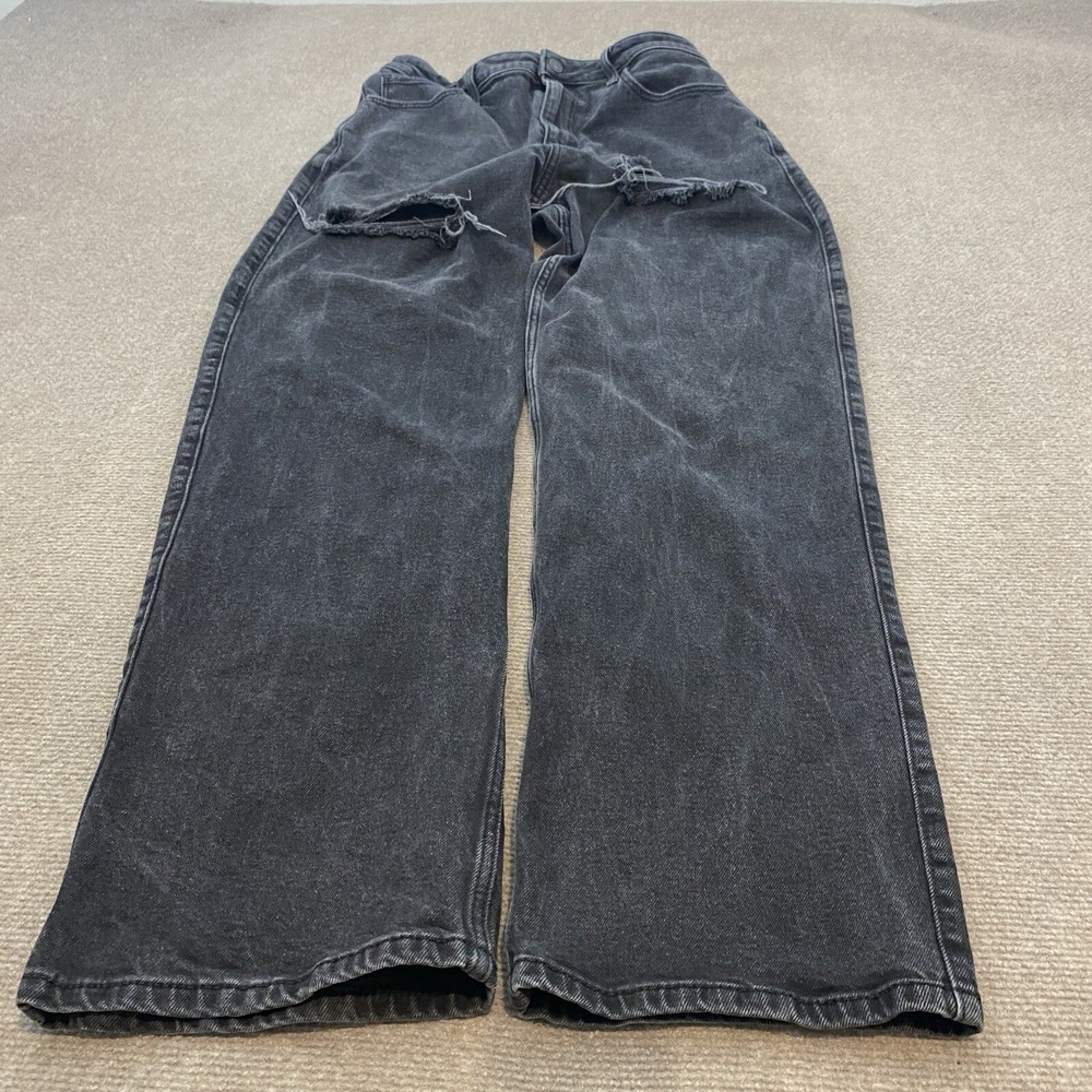 Hollister Ultra High Rise Dad Jean Black Vintage Stretch Women's Size 11R 30X31