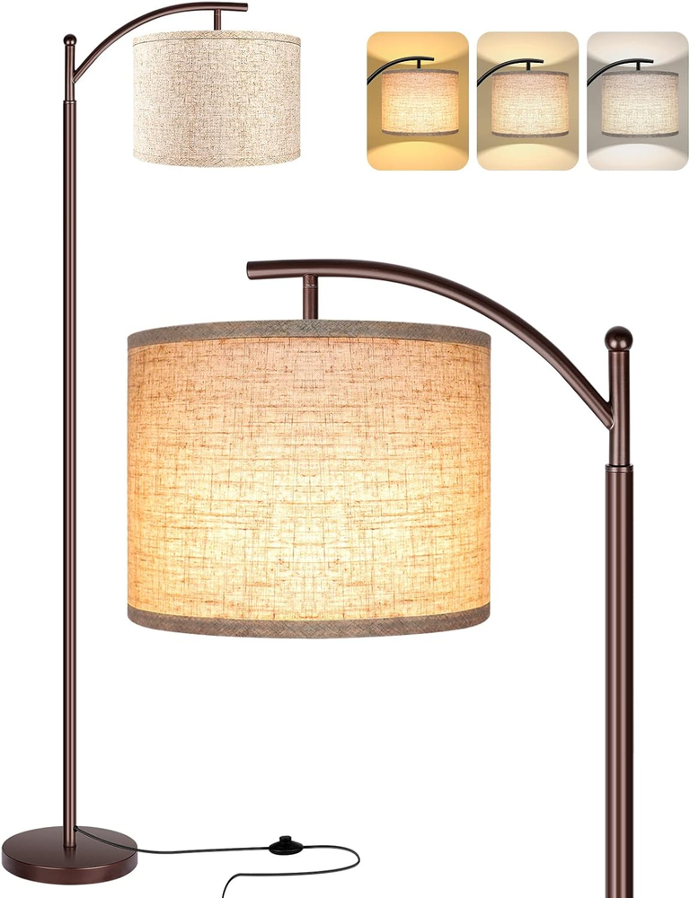 Floor Lamp for Living Room, LED Tall Industrial Standing Lamp Reading for Bedroo