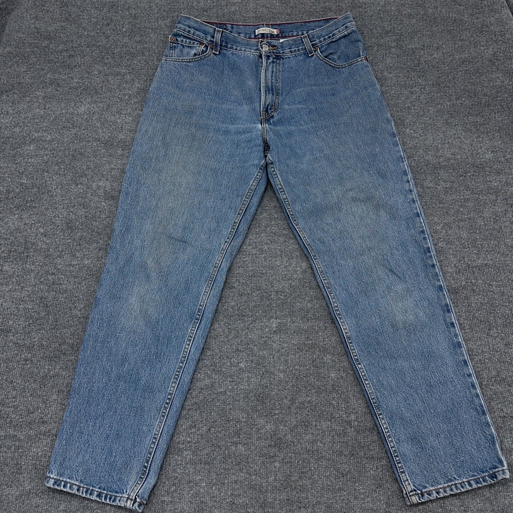 Vintage Levis Jeans Womens 14 550 Relaxed Fit Tapered Leg Distressed Y2K 34x31
