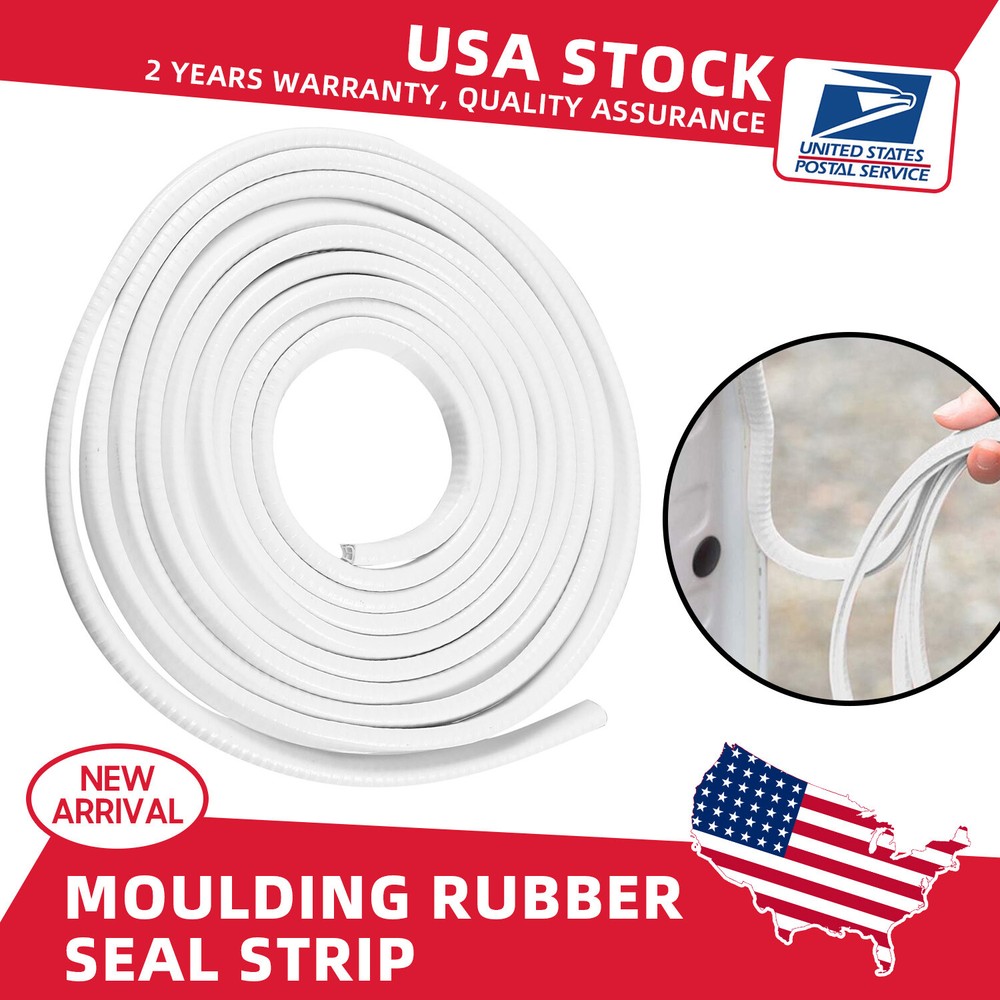 6M Rubber Car Door U Type Seal Strips Trim Soundproof Sealing Strip Weatherstrip