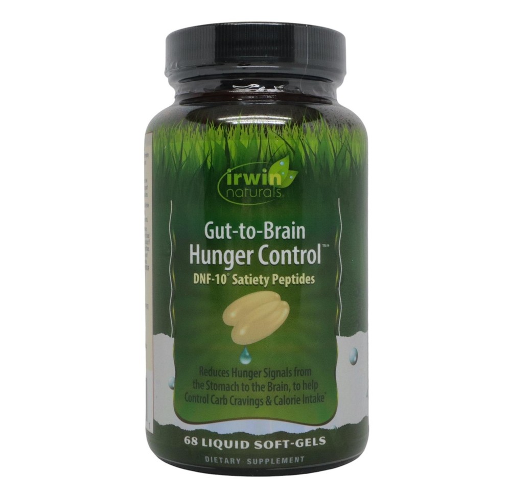 Irwin Naturals Gut-to-Brain Hunger Control DNF-10 Satiety Peptides, 68 Soft-Gels