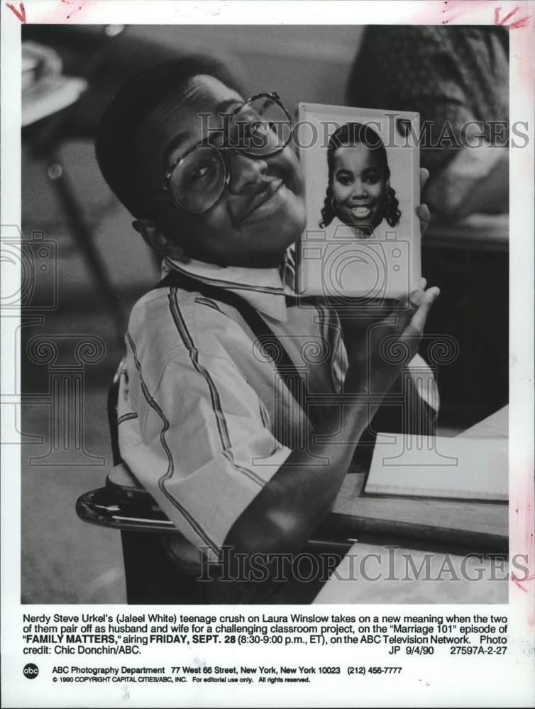 1990 Press Photo Jaleel White stars in the TV Series 