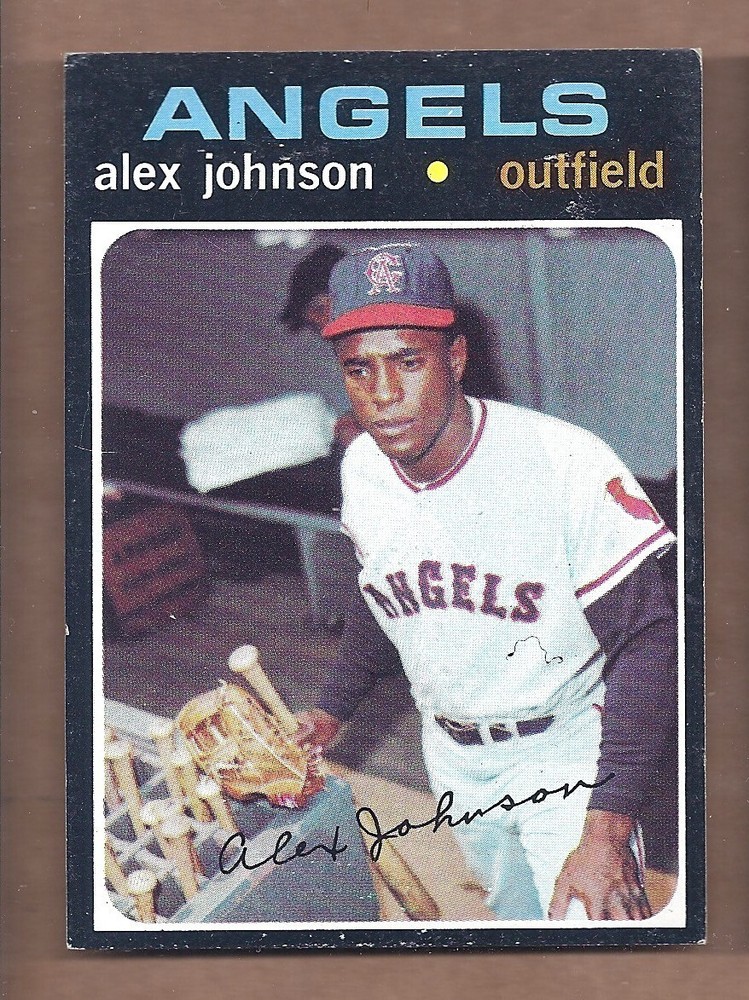 1971 Topps #590 Alex Johnson Centered EX Condition Semi-High