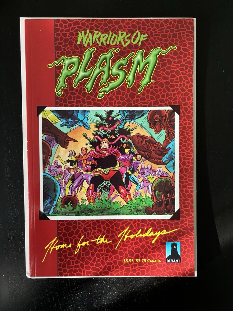 WARRIORS OF PLASM Home for the Holidays Signed 2x Cockrum & Shooter NM Defiant
