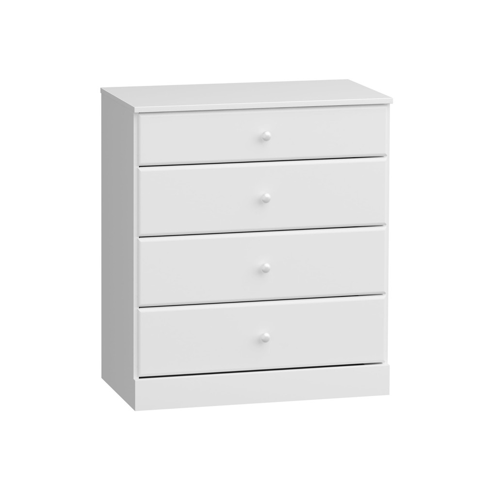 Prepac Astrid 4-Drawer Dresser for Bedroom Storage in Modern Design